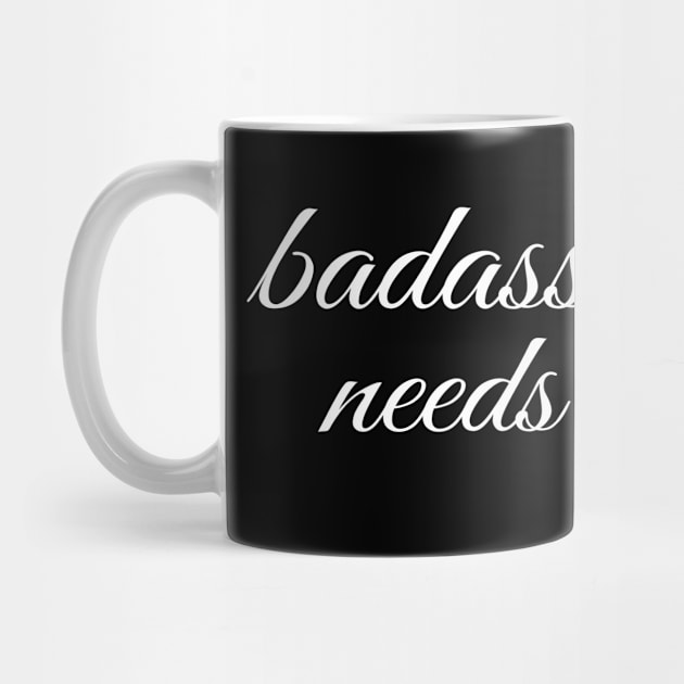 Badass Mama Needs Coffee Funny Coffee T-Shirt by Happy - Design